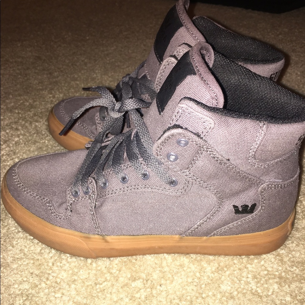 Gray Supra Sneakers